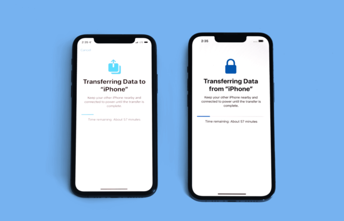 how to transfer everything from one iPhone to another