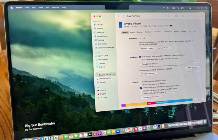 How to Backup iPhone to MacBook